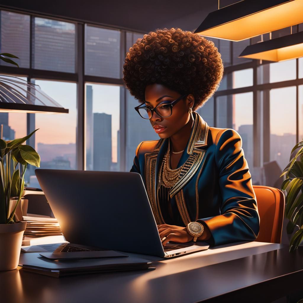 Woman Working at Desk in Sacramento Style