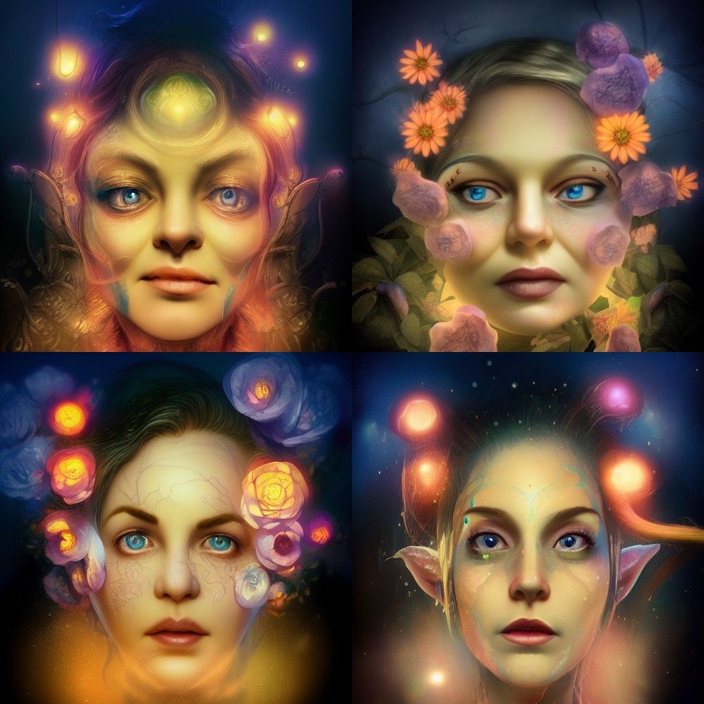 Detailed Elf Portrait in Dystopian Style