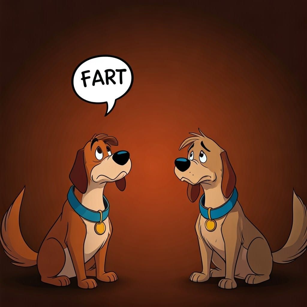 Dogs React to Fart in Disney Animation