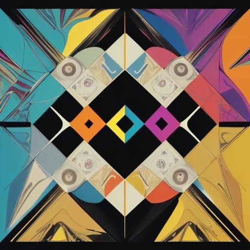 Geometric Bauhaus Pop Art Screen Print