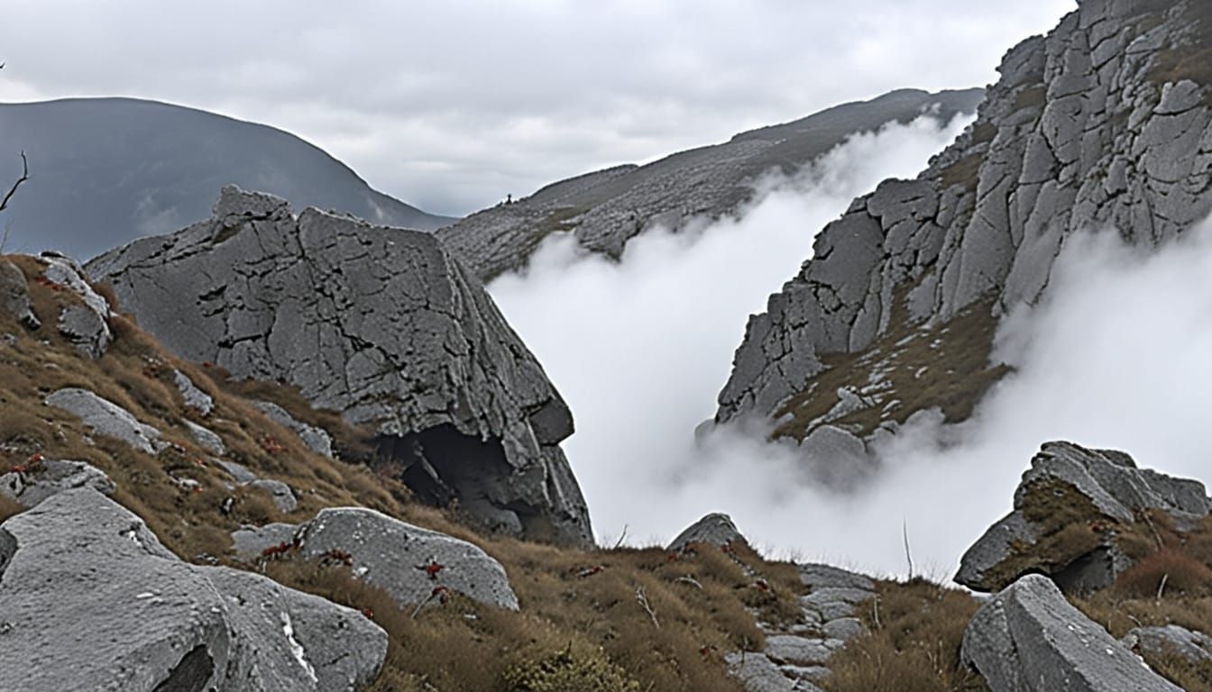 Monstrous Creature in Dark Forest, Gothic Horror Art