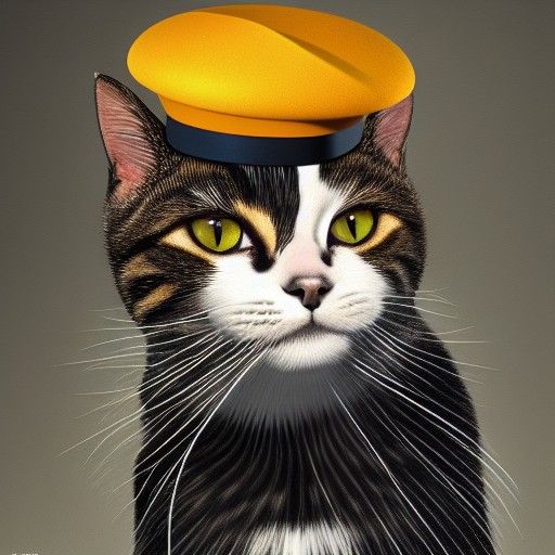 Chef Cat in Food Magazine: Hyperrealistic Digital Art
