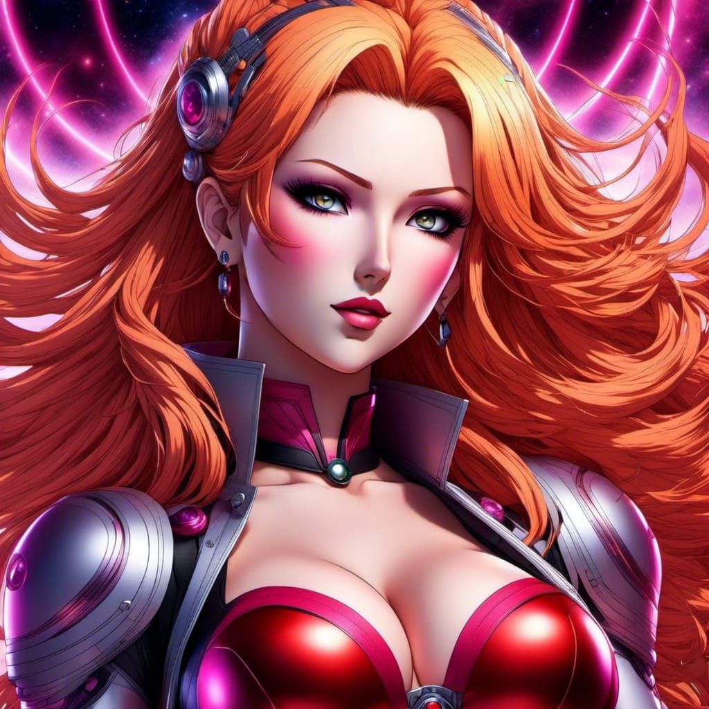 Harley Quinn in Beautiful Anime Style