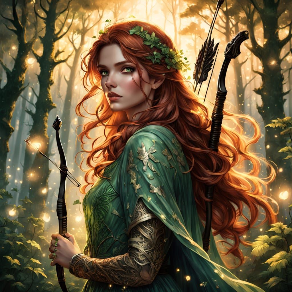 Mystical Feyre Emerges from the Whimsical Forest