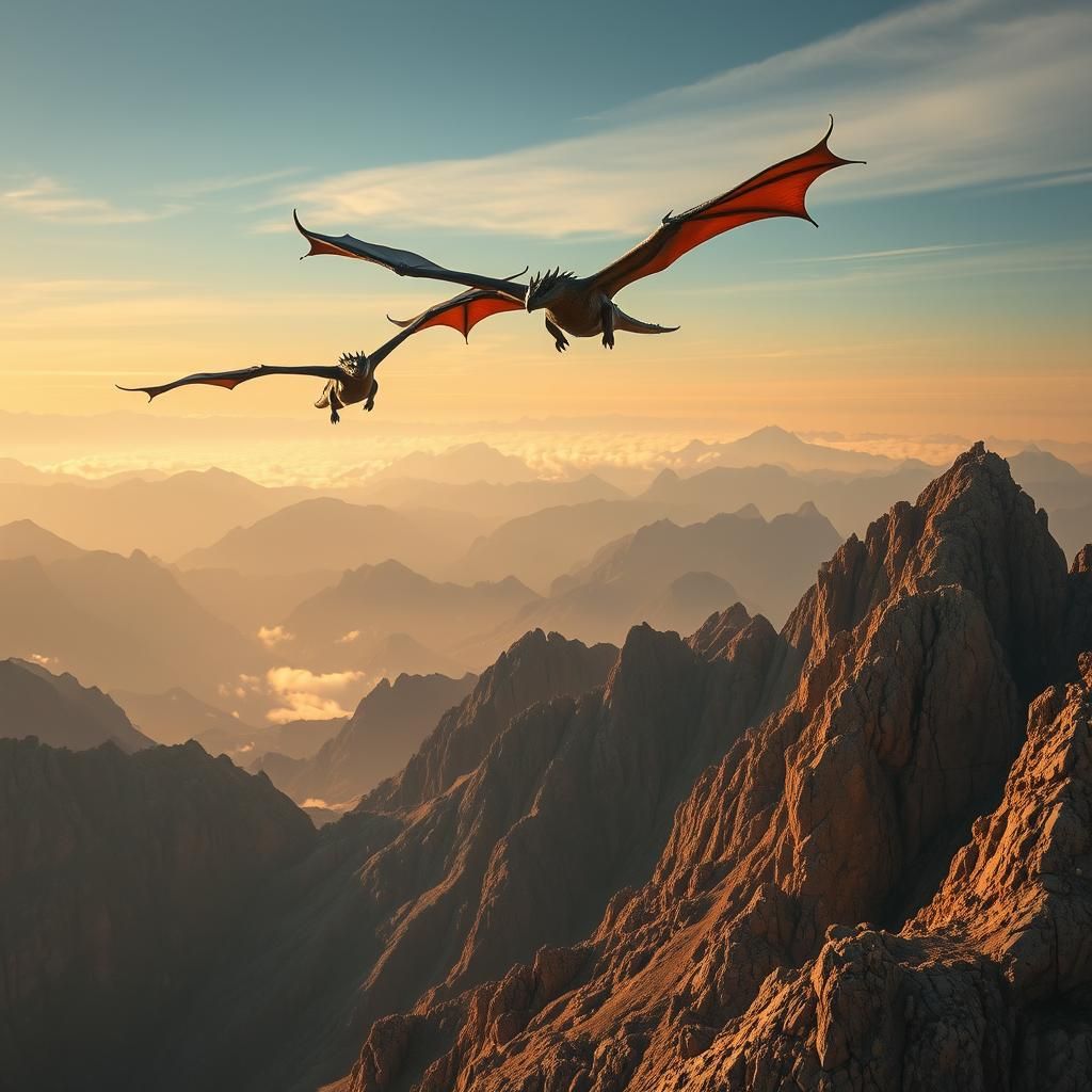 Dragons Conquer New Territories: A Majestic Landscape