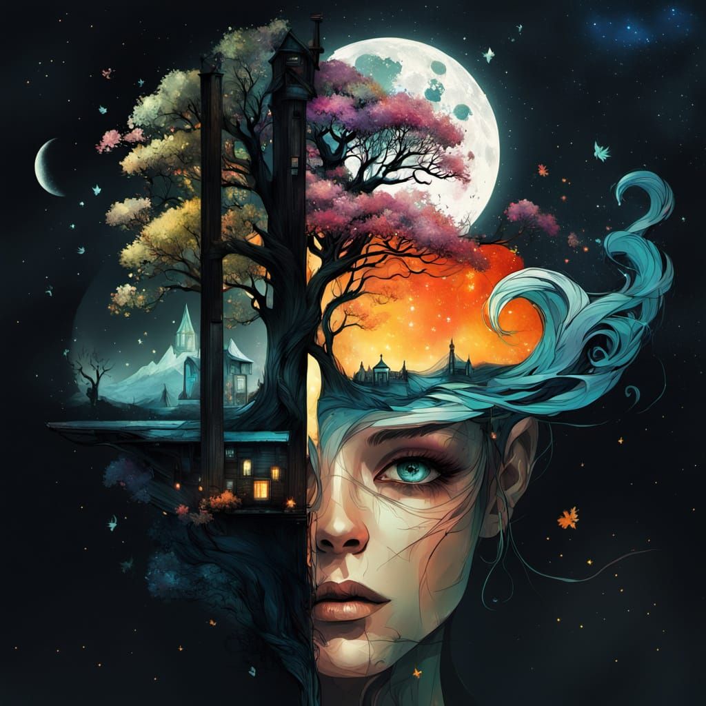 Fantasycore Treehouses in Flowering Yggdrasil