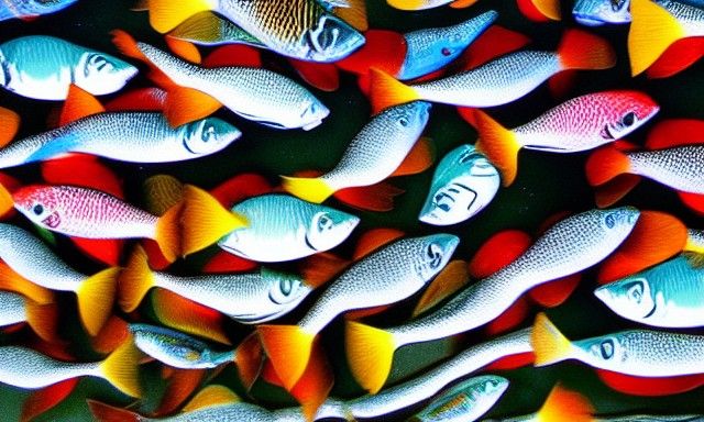 Colorful Fish in the Sea