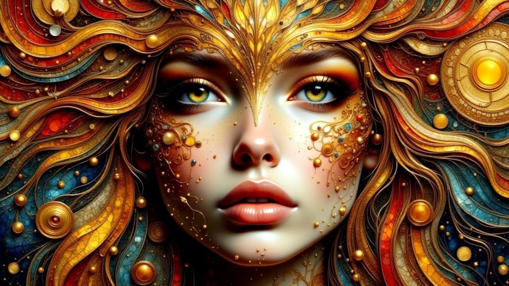 Surreal Goddess of the Autumn Night