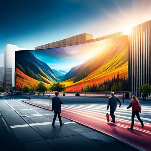 Billboard Design: Find Yourself, Hyperrealistic HDR