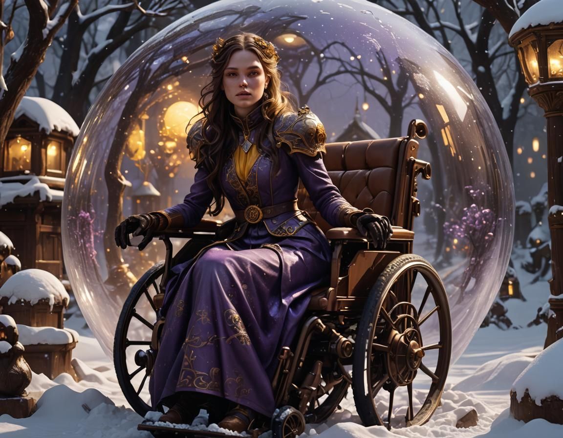 Chocolate Snow Globe: Dark Fantasy Art