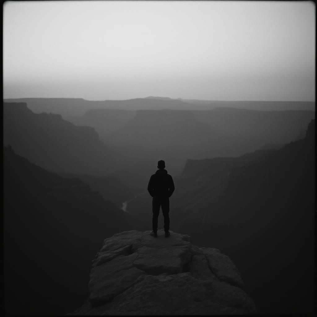 Grand Canyon Twilight: Vintage Film Photography
