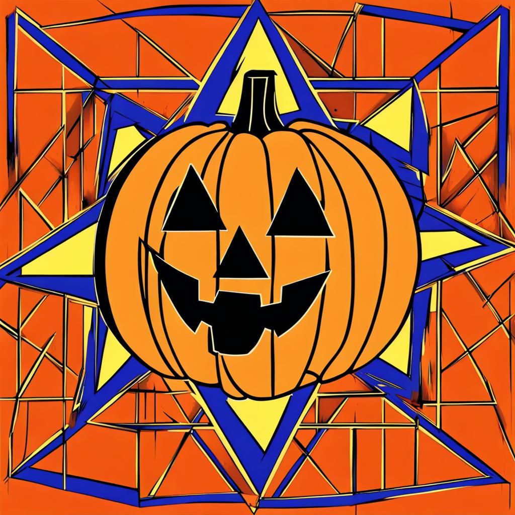 9/11 Jack O'Lantern as Pop Art