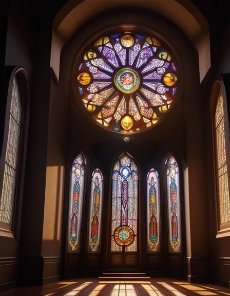 Sunburst Rose Window