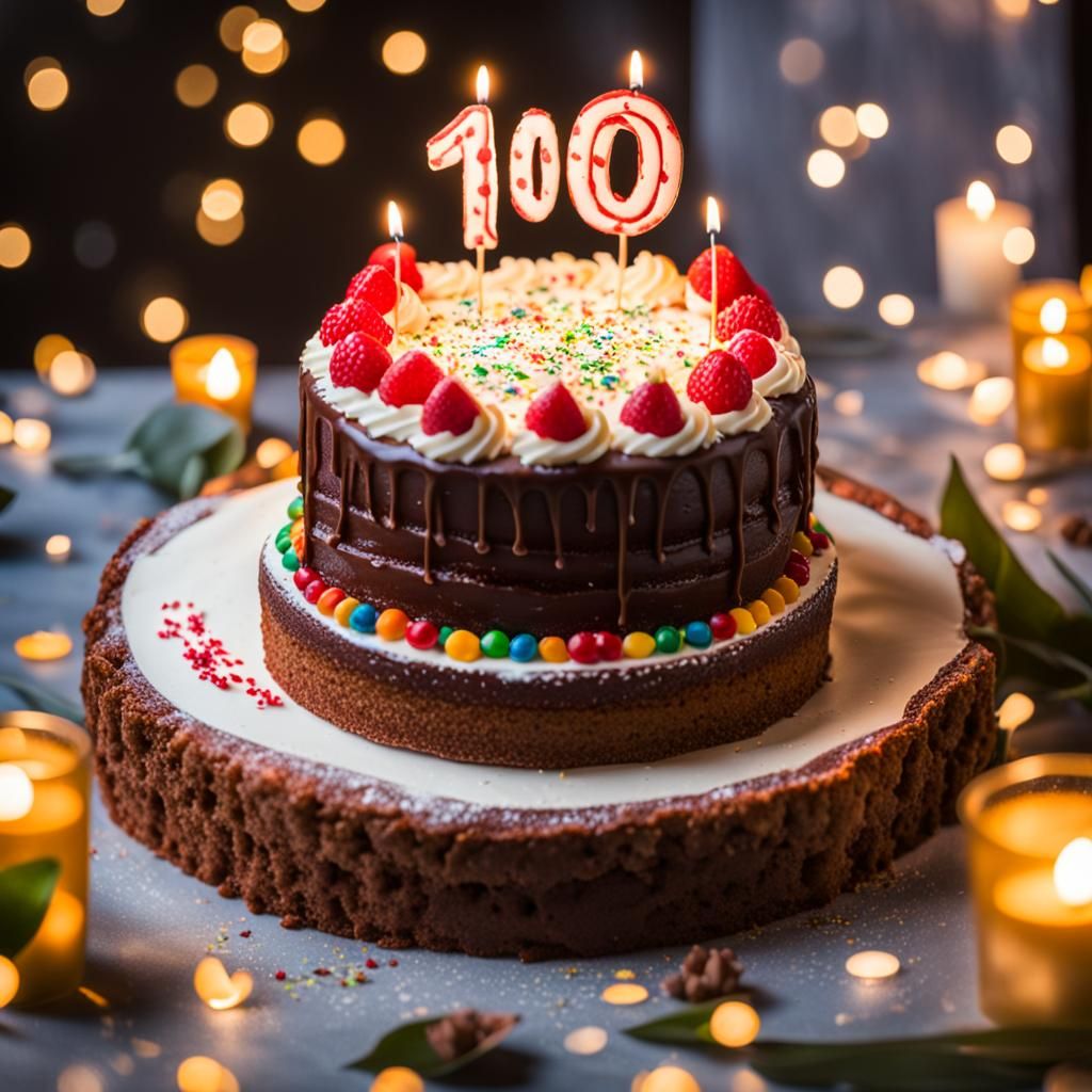 Celebration Cake in Professional Photography Style