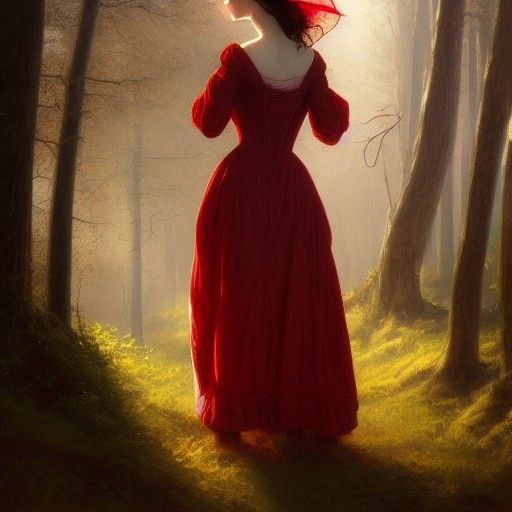 Katrina Van Tassel Portrait in Spooky Forest