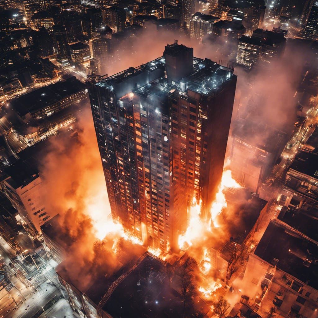Highrise Building Ablaze