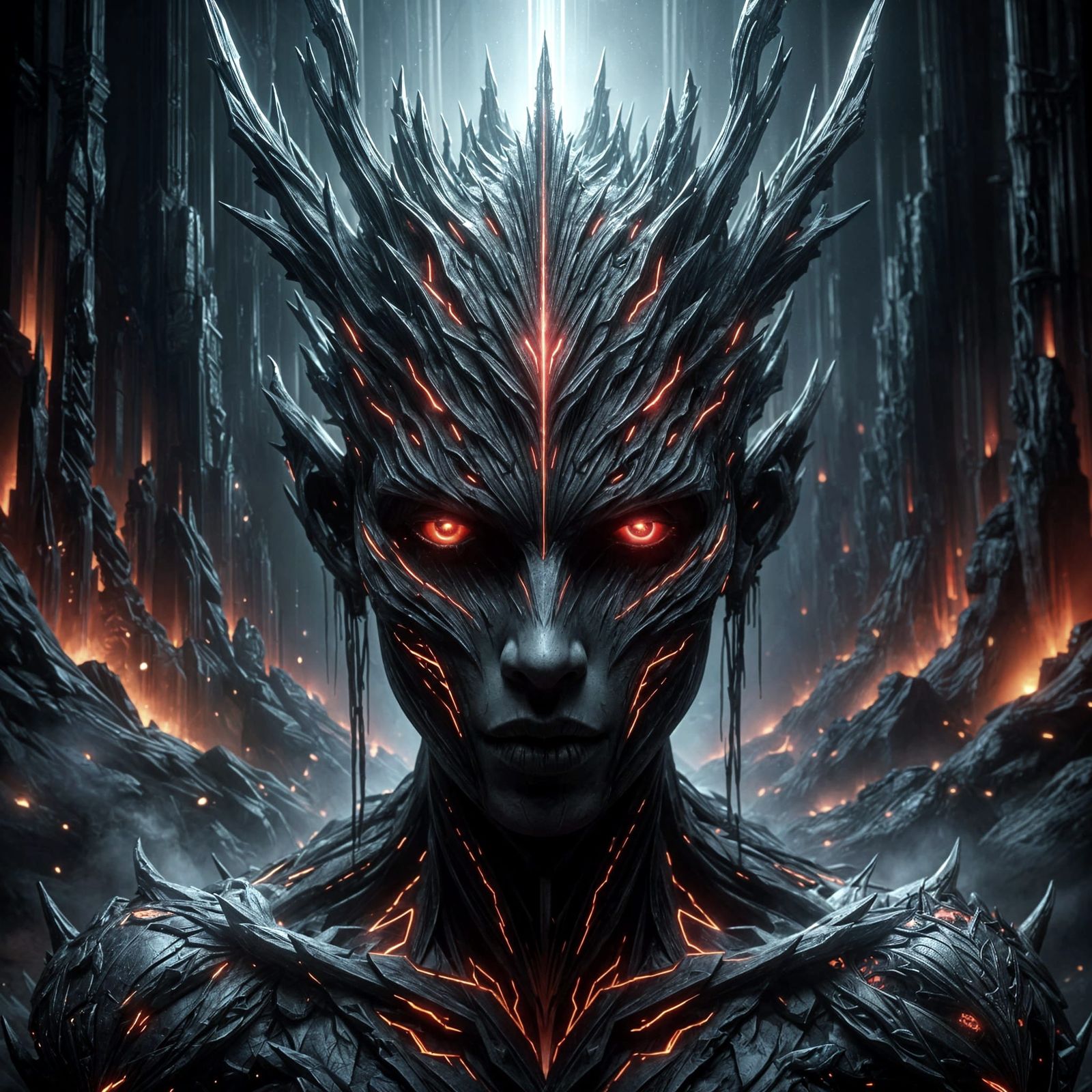 Cosmic Crown in Futuristic Gothic Sci-Fi