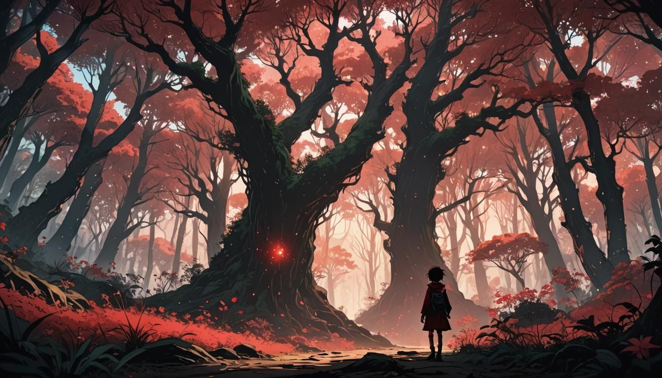 Enchanted Forest with Rātā and Anime Style