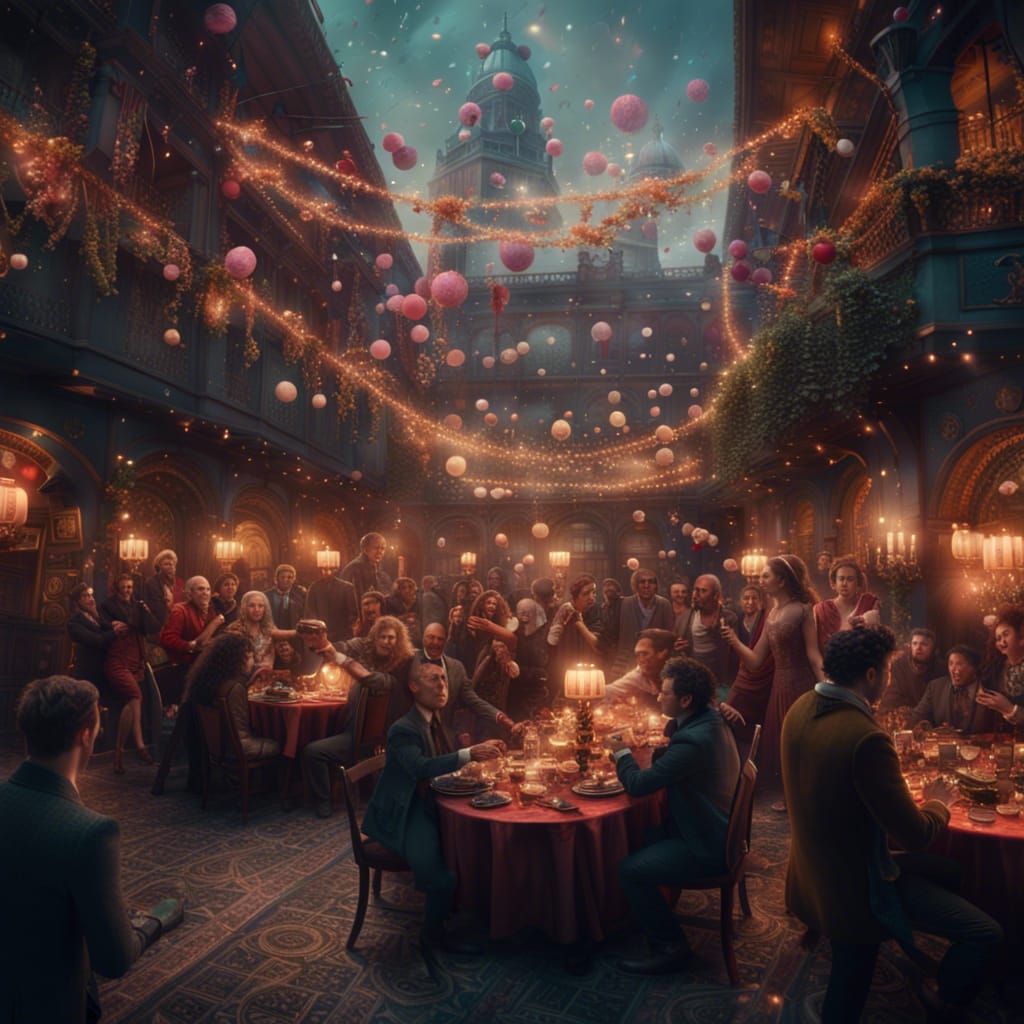 Epic New Year Party: Digital Matte Painting