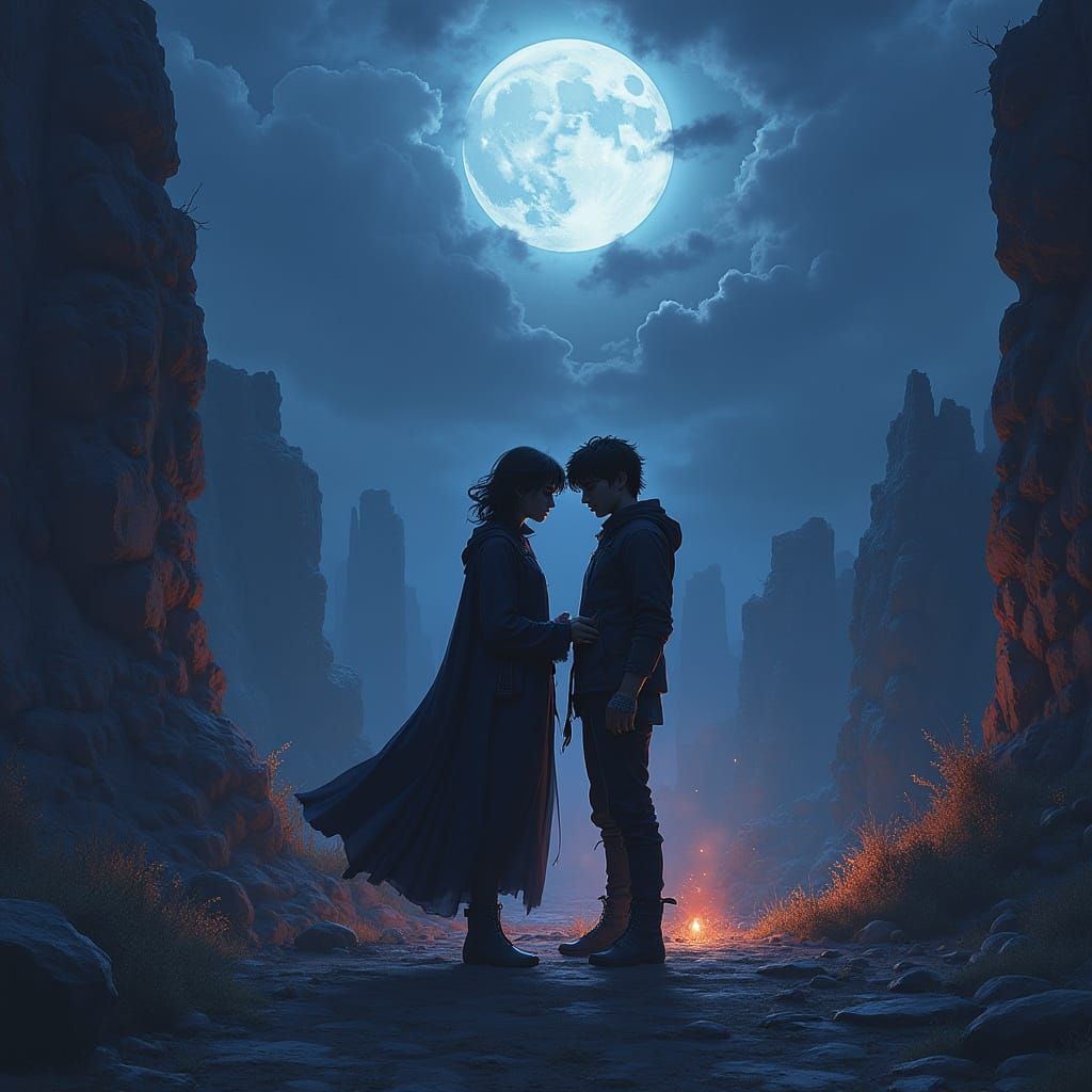 Moonlit Guardians of the Ruins