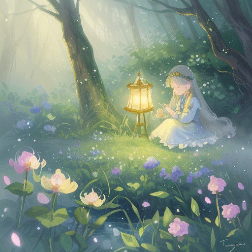 Whispers in the Shaded Forest of Achimenes Blooms