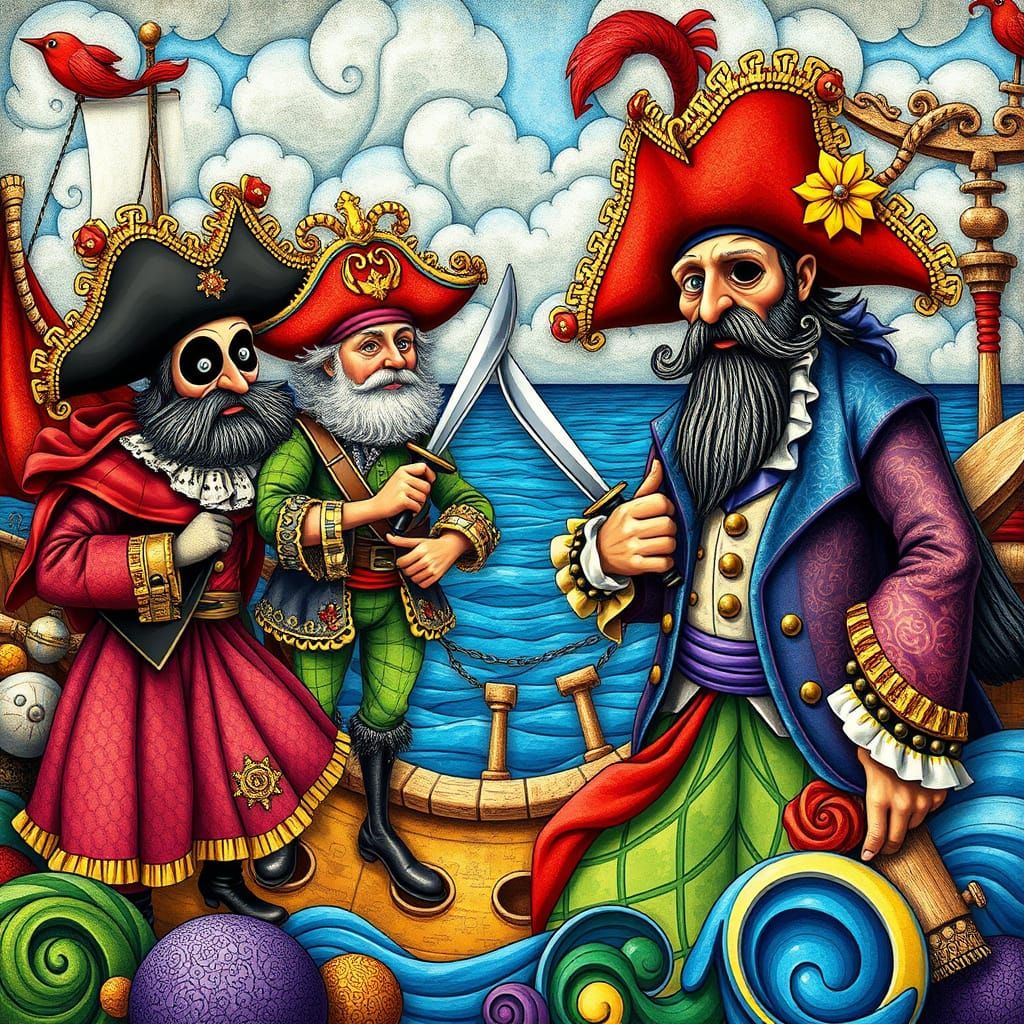 Pirates in Whimsical Victorian Splendor