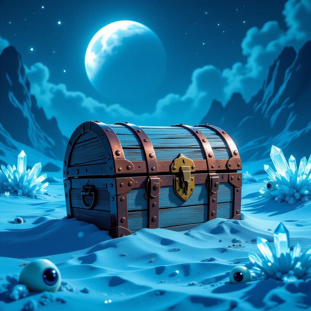 Dieselpunk Treasure Chest on Alien Planet