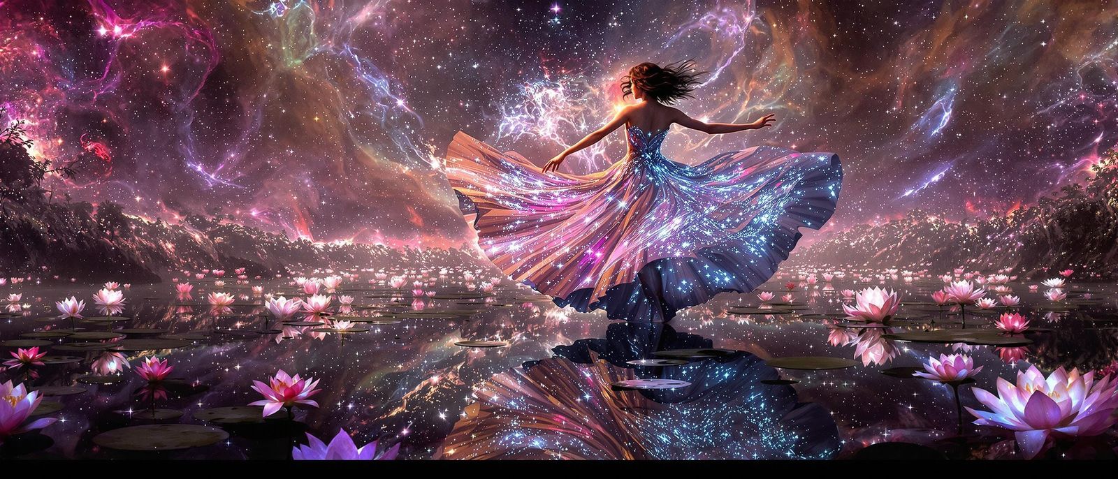 Bioluminescent Greek Goddess in Dark Fantasy Style