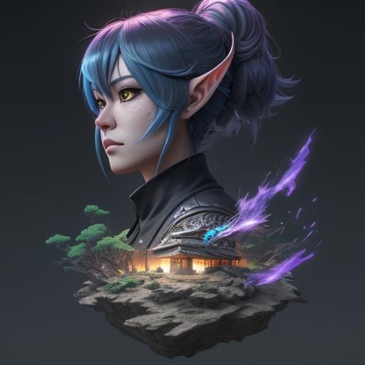 Elfquest Reimagined as Detailed 3D Anime Art