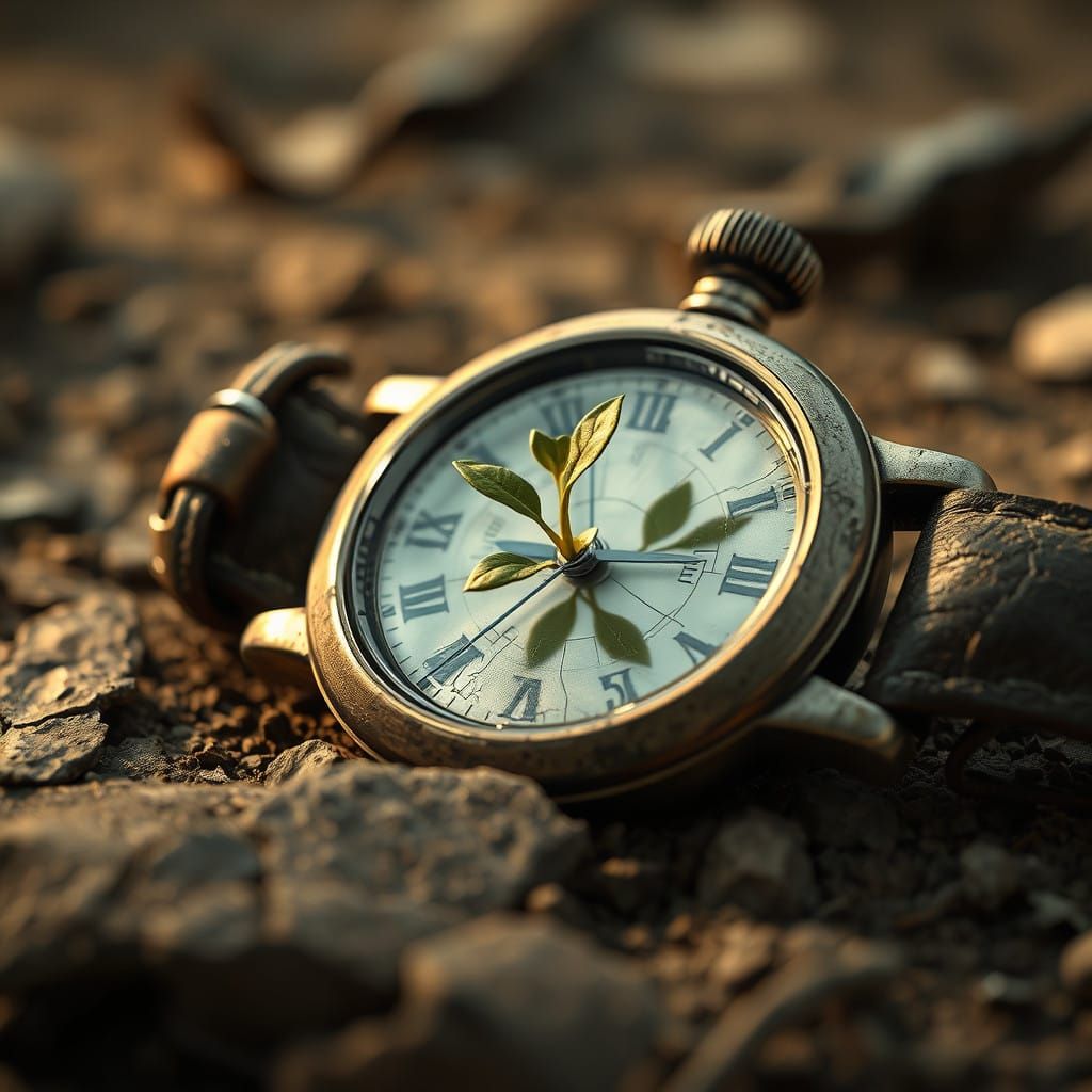 Nature's Resilience in Weathered Time