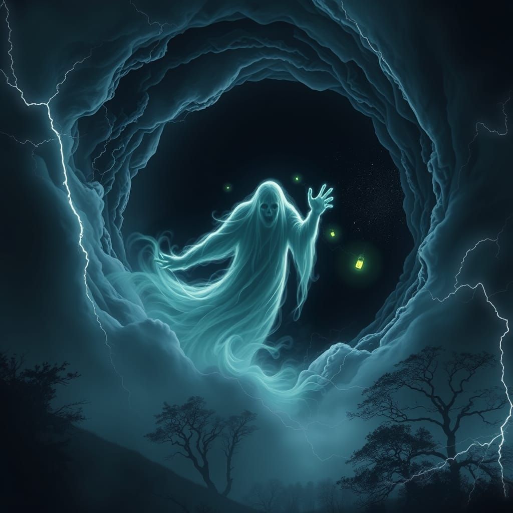 Cosmic Poltergeist Emerges from Black Hole Vortex