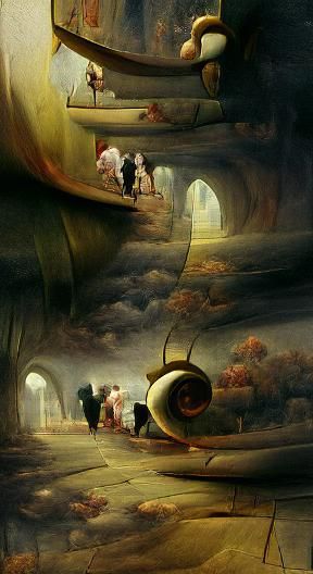 Dreamlike Blurred Landscape in Romantic Style