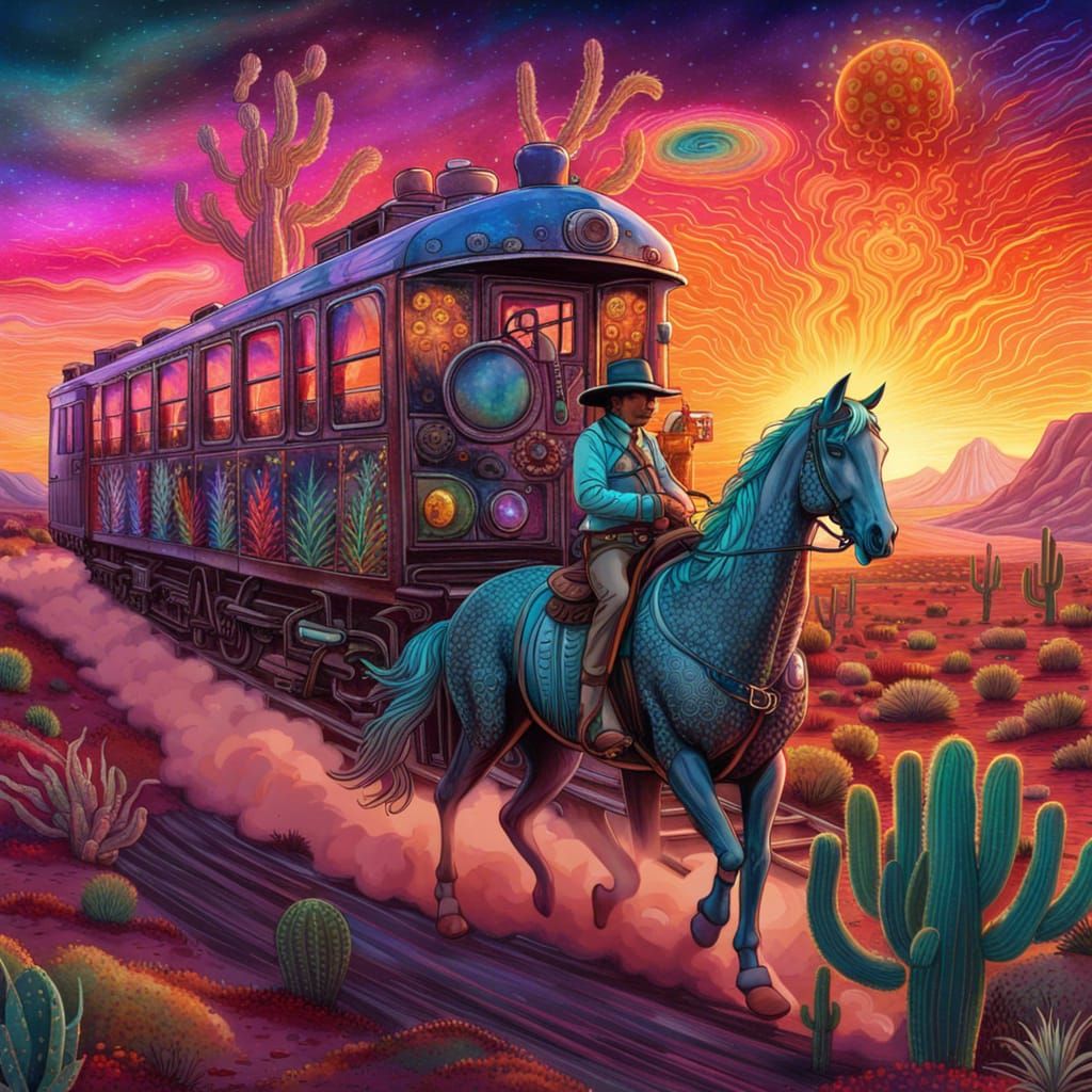 Wild West Desert Cowboy