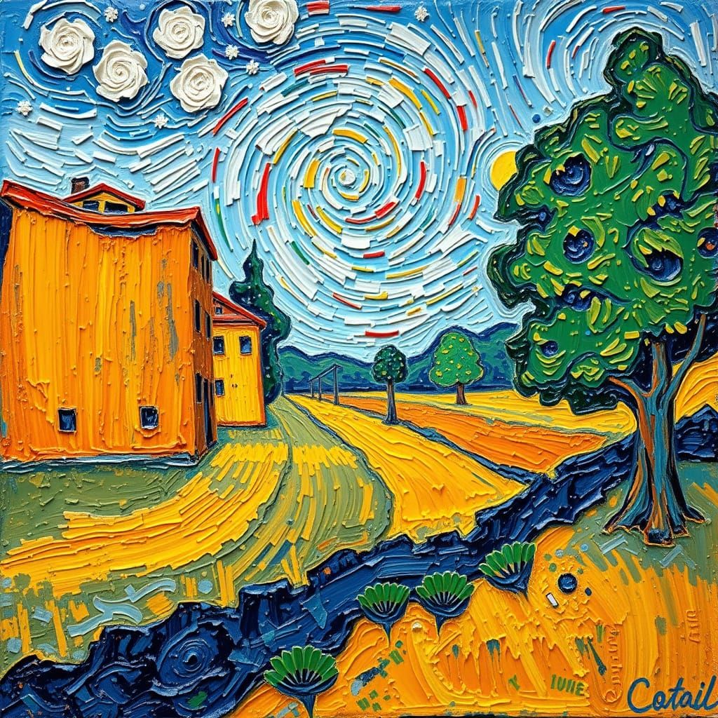 Neo-Impressionist Masterpiece in Expressionist Style