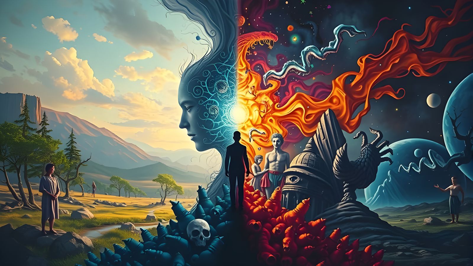 Duality of Consciousness: A Vivid Mindscape