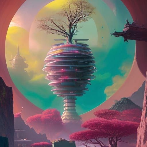 Sci-Fi Candyland Building