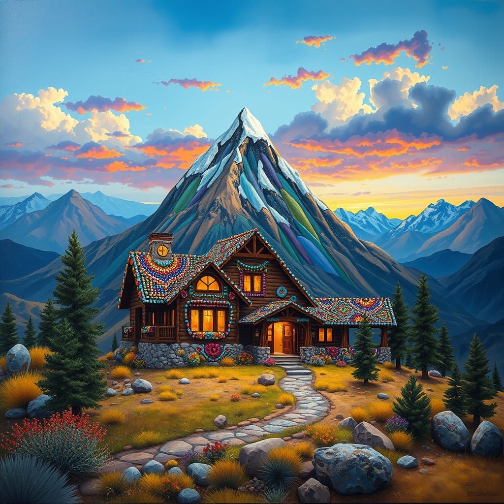 A moutain home made from Native American #1