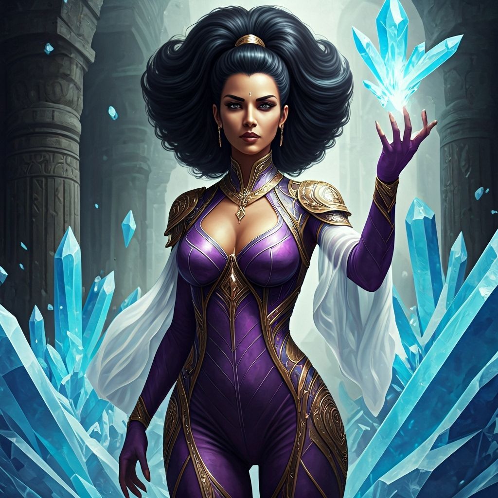 Krystalin Shapes Luminous Crystals in Mystical Geometric Rea...