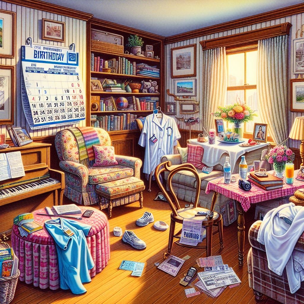 Cozy Living Room Celebrates Mother's 35th Birthday in Whimsi...