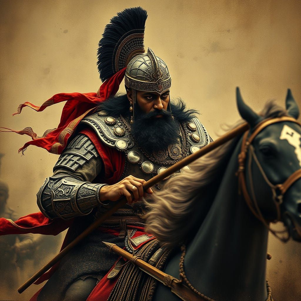 Majestic king charges through time and memory