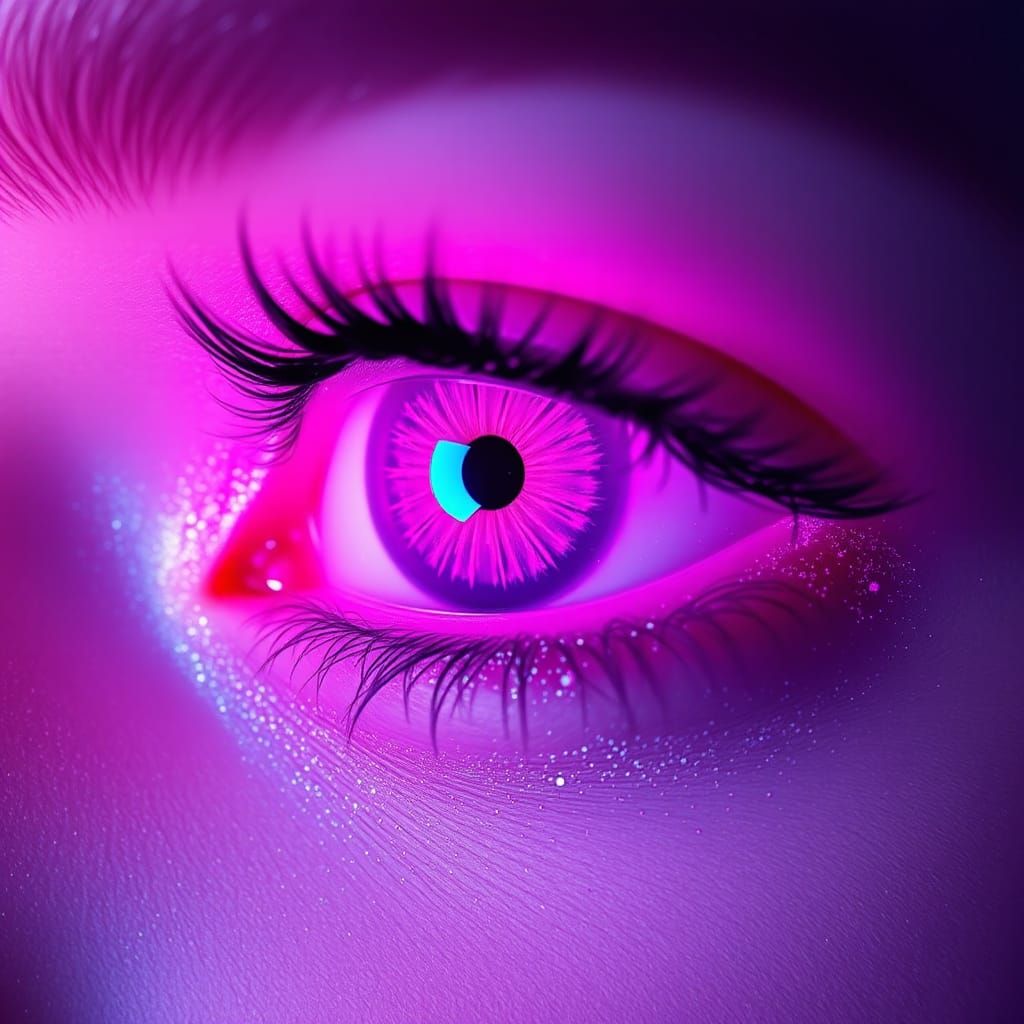 A pink eye