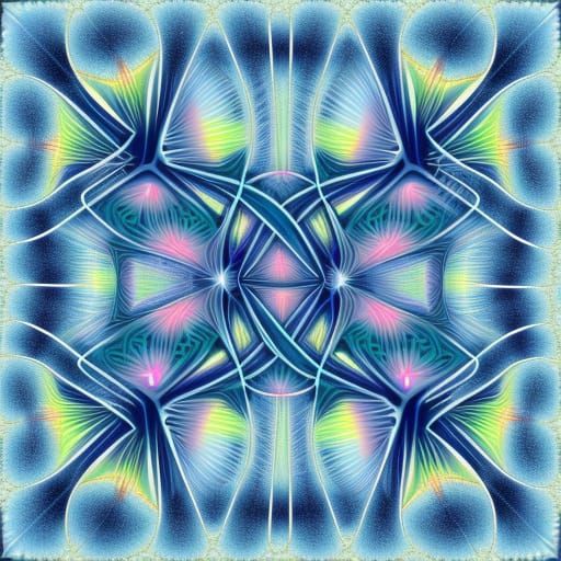 Abstract Fractal Art: Gemini Spirit Representation