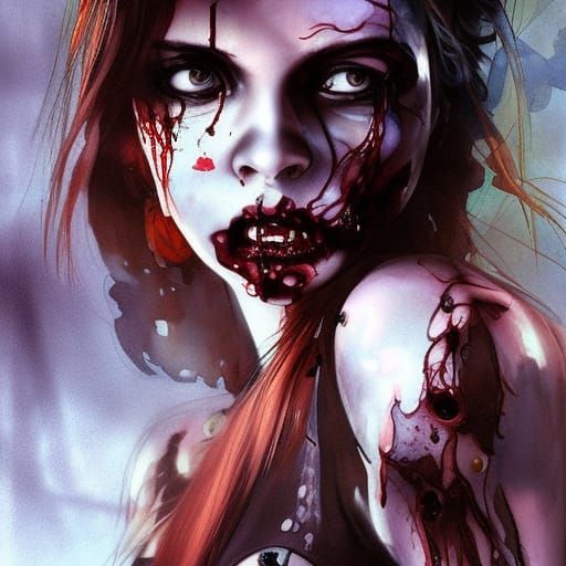 Glamour Zombie Pin-Up in Stockholm