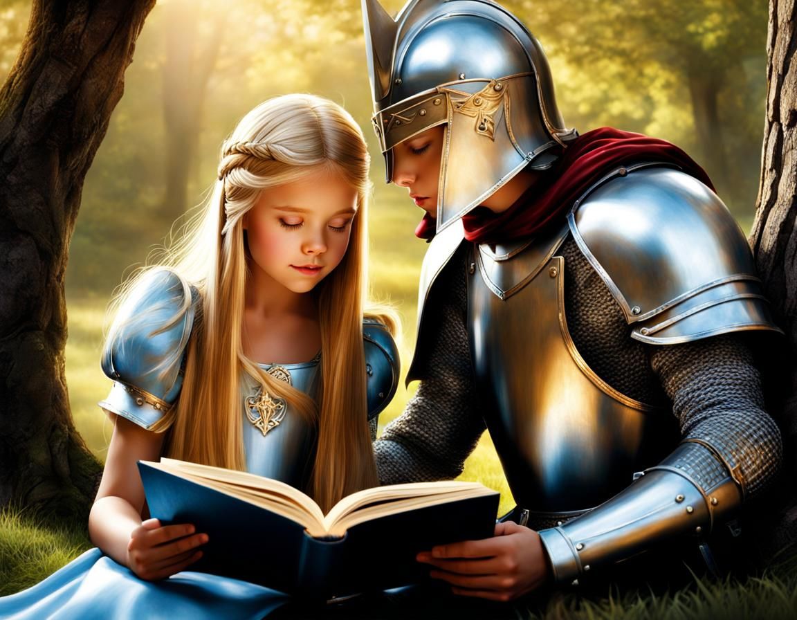 Book Reveals Knight Kissing Princess: Pastel Colors