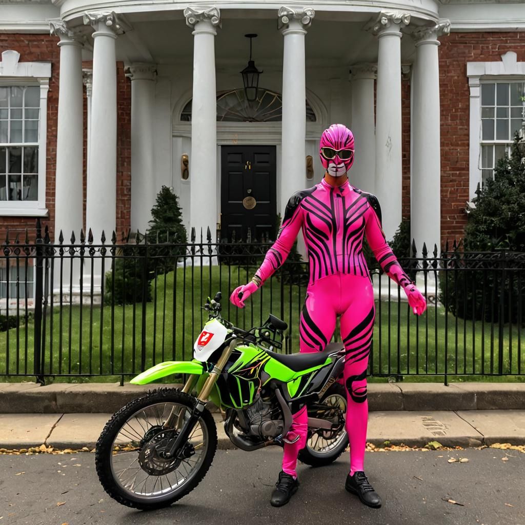 Knight Rider Car in Neon Colors at White House