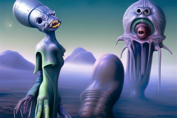 Cyborg Baby: A Digital Matte Painting