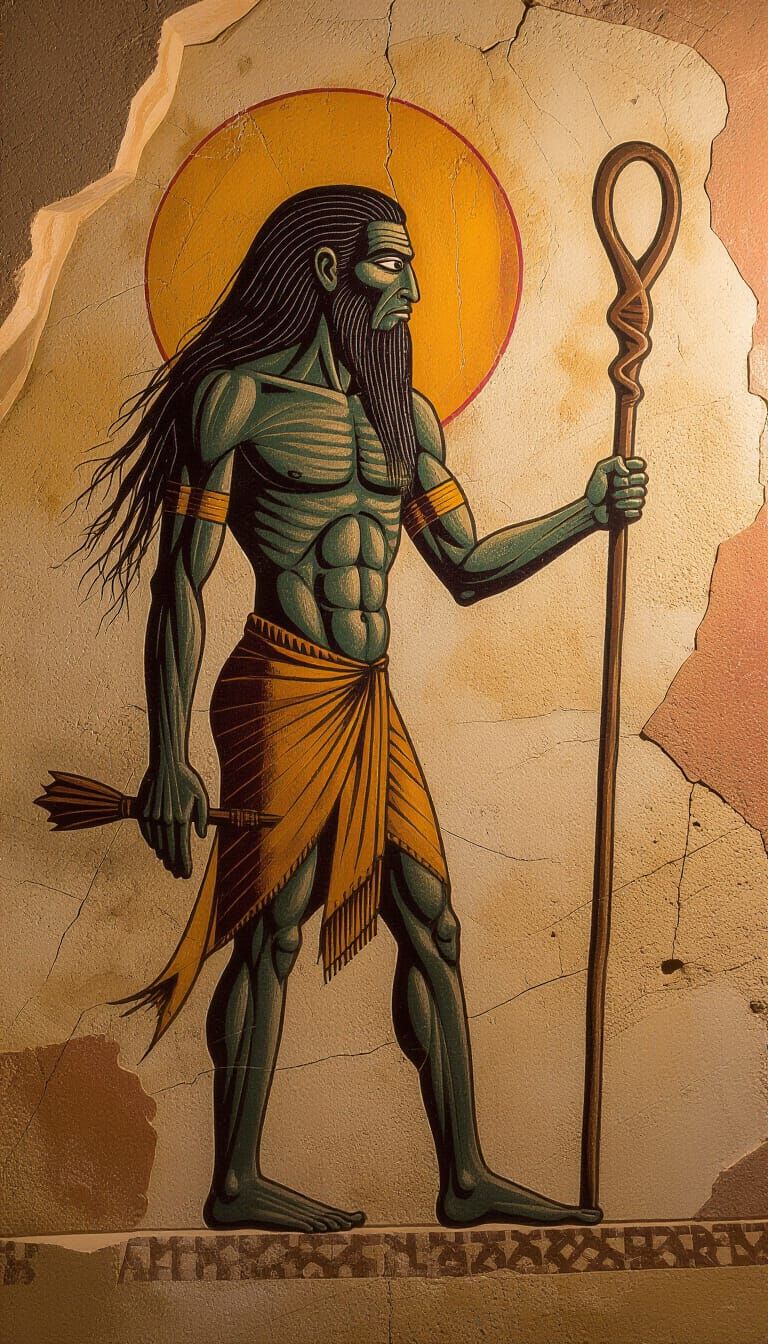 Ancient Wanderer Cave Panel Art