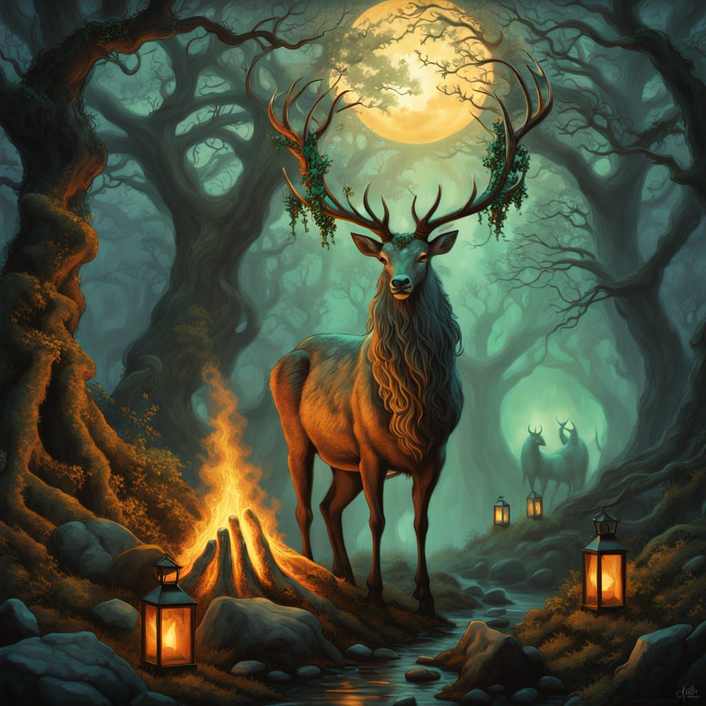 Mystical Samhain Ritual in Misty Glen