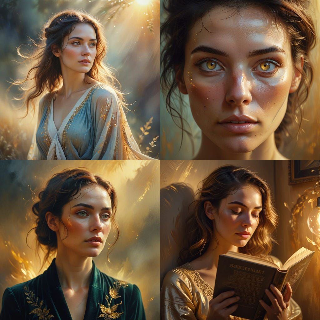 Sensual Poetic AI Artwork