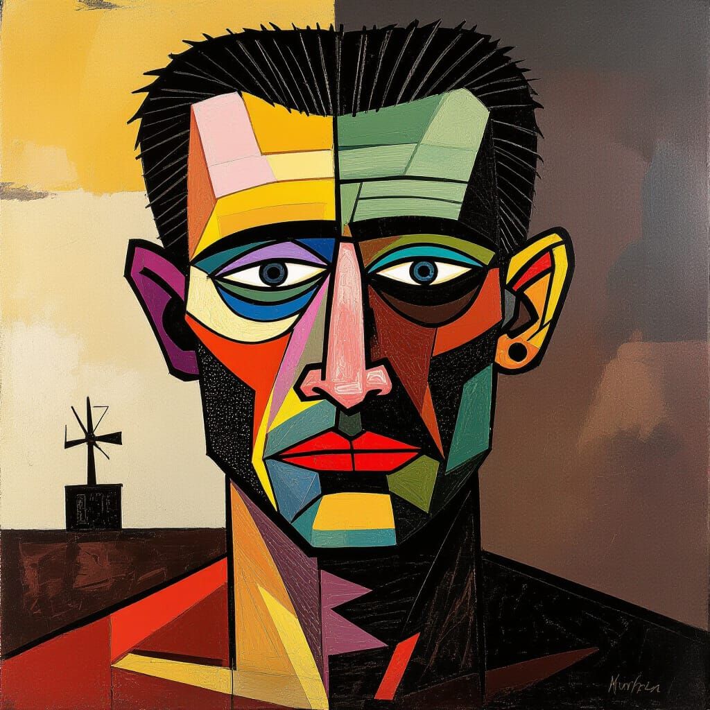 Neo-Expressionist Artwork: Ecological Decay and Psychologica...